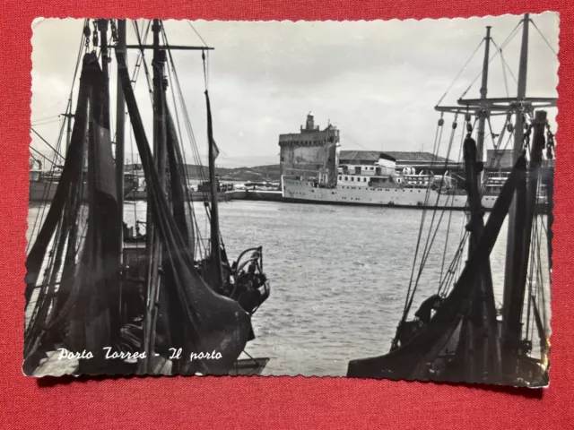 Cartolina - Porto Torres ( Sassari ) - Il Porto - 1955