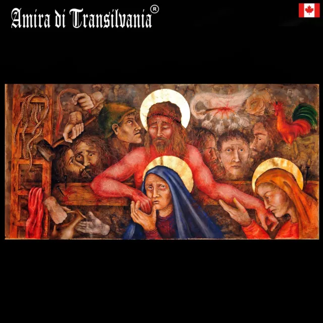 sacred religious art painting madonna mary jesus christ resurrection crucifixion