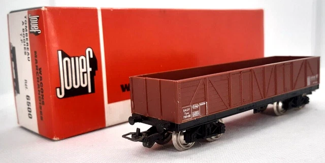 JOUEF HO LOT 2 Wagons Tombereau à bogies de type TP de la SNCF réf 6500