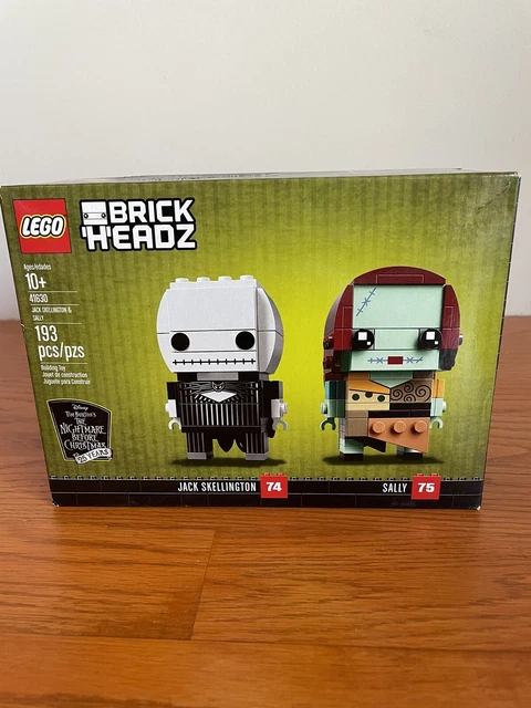 LEGO BRICKHEADZ: Jack Skellington & Sally (41630) New In Factory Sealed Box!