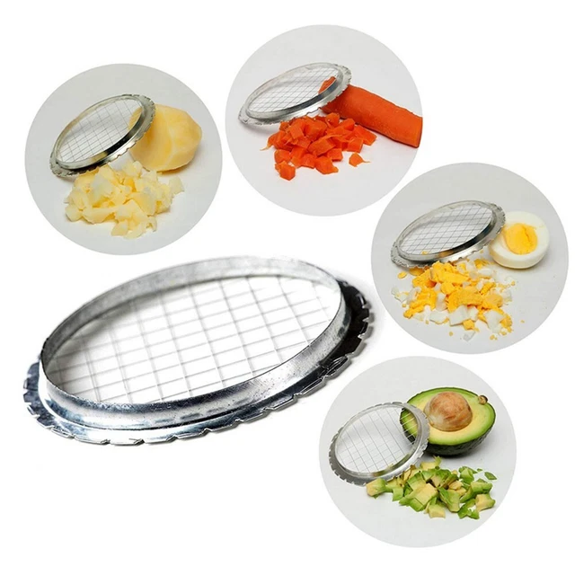 ERGONOMIC EGG SLICER Cutter Perfect Cubes for Salads Garnishes and More