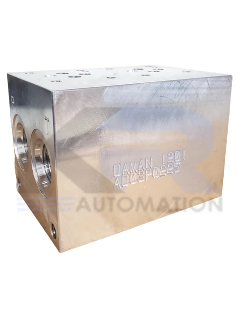 Daman AD03P022S Hydraulic Valve Manifold 2 Station SAE ISO 11926 *READ*