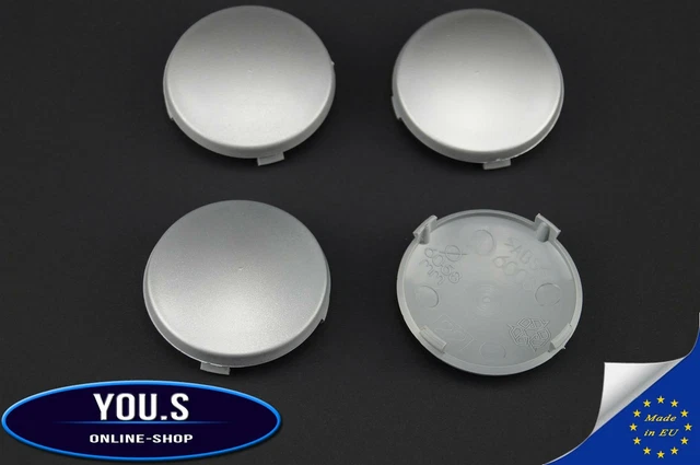 4 Hub Caps Without Logo - 65.0mm Outside, 56.8mm Inside Diameter - RH ARTEC Design