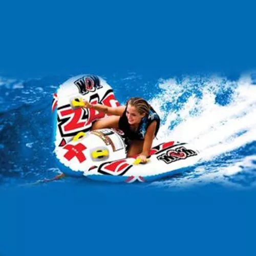 Wow Watersports Zig Zag 2 Person Inflatable Towable Water Ski Tube