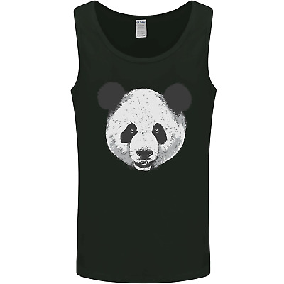 A Panda Bear Face Mens Vest Tank Top