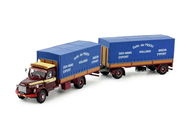 Marketplace : VOLVO F88 6x4 Avec Remorque Bâchée 2 Essieux ASTRAN Tekno 150