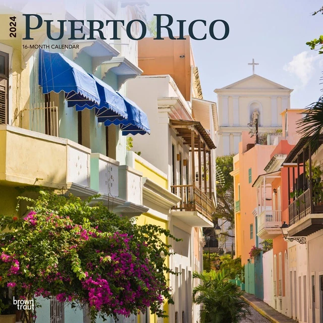 PUERTO RICO 2024 12x24" Monthly Square Wall Calendar 16.99 PicClick