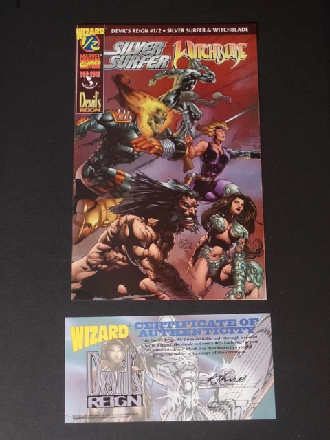 Silver Surfer/Witchblade #1/2 [Wizard Comics] With COA