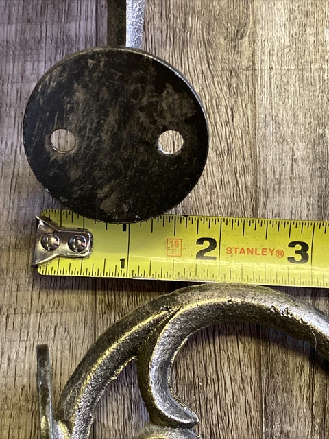 Set Decorative Cast Iron Wall Shelf Bracket Brace Ornate Curls Gold Decor Scroll 4