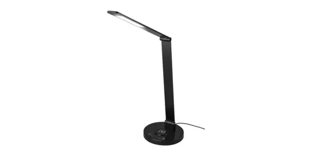 Schreibtischleuchte LED mit induktiver Ladenfunktion/Farbsteuerung schwarz
