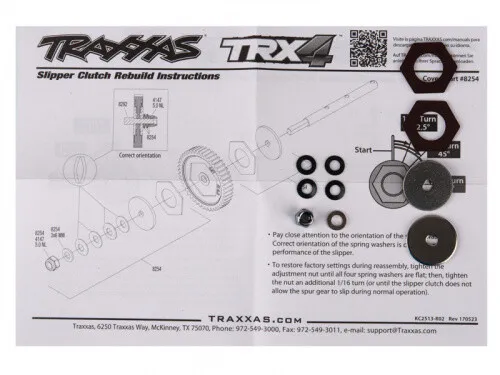 Traxxas Rebuild-Kit for Slipper Clutch TRX-4/6 TRX8254