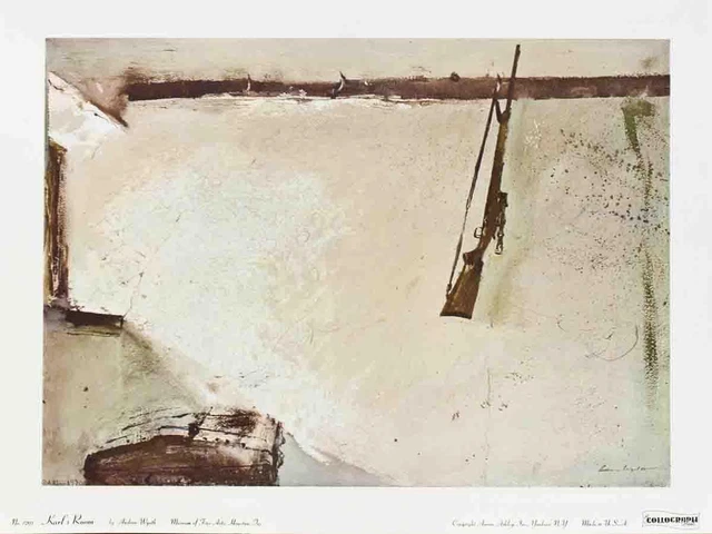 Andrew Wyeth Karl's Room Offset Lithograph
