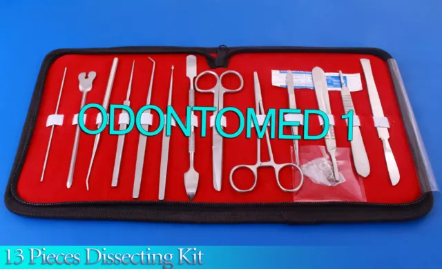 Dissecting kit / Dissection Set / Anatomy Kit 13 Pieces Fine Quality Inst DS-736