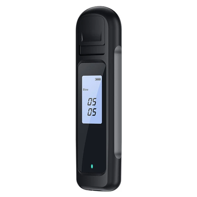Detector de alcohol portátil comprobador de aliento manual sin contacto con indicador D6B9