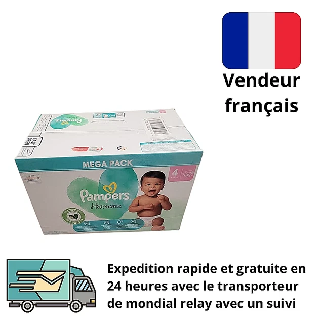 Pampers Harmonie Mega Pack de 80 Couches  Taille 4 bébé de 9 à 14 Kg neuf 2