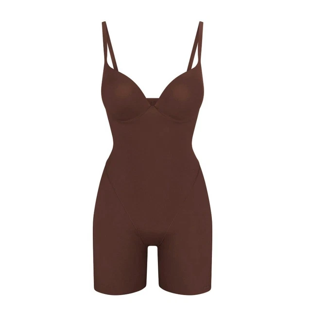 Inhencing SKIMS ULTIMATE BUTT Enhancing Padded Bodysuit Cocoa BD-DNS-8045W Large ...
