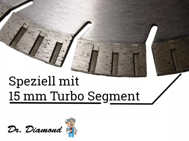 Diamanttrennscheibe Beton Diamantscheibe 230 mm Turbo Runner 15 mm Trennscheibe 2