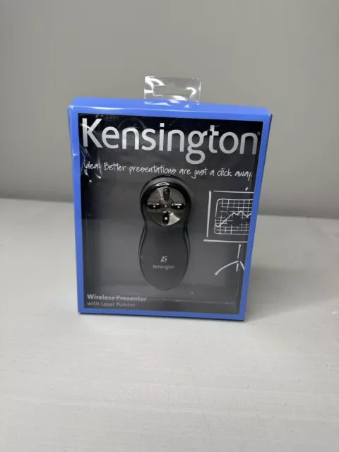 New! KENSINGTON Wireless Presenter w/ Laser Pointer & USB Dongle (K33374USA)