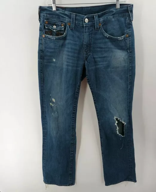 Men's True Religion Jeans Made In USA Ricky Actual W 36 L 35