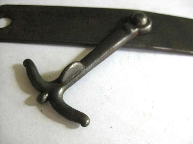Vintage 9" Gate Latch Barn Door Antique Old Primitive Hasp Farm Rustic Decor 4