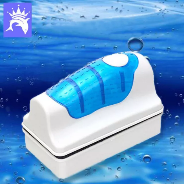 Medium Aquarium Fish Tank Floating Magnetic Glass Cleaner Algae Scraper Brush