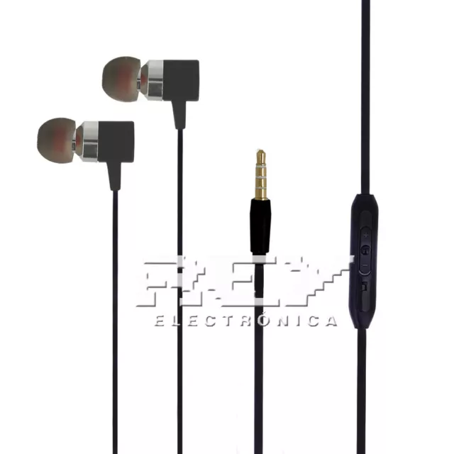 Auriculares Negro IN-EAR RXIX con Control de Volumen y Micrófono  s184