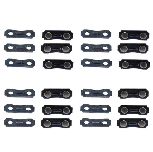 12 Sets Kettensägen-Kettenglieder Reparaturset – 3/8LP Teilung, 0,050 Gauge, Einfach Zu Installieren