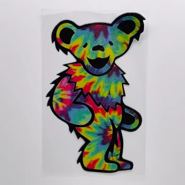 Grateful Dead Sticker Dancing Bear LARGE Tie Dye Car Decal 9” Tall x  6” W Jerry