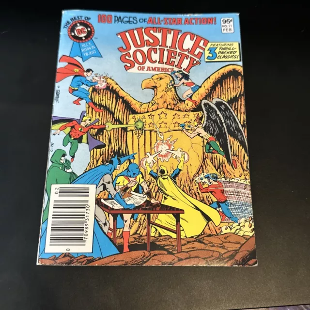 1982 BEST OF DC Comics BLUE RIBBON DIGEST #21, JUSTICE SOCIETY OF AMERICA!