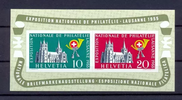 Schweiz Block 15 Briefmarkenausstellung Lausanne postfrisch (us277)