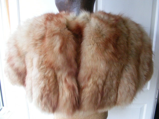 Fox Mantello Fox Pelliccia Vera Anni '40