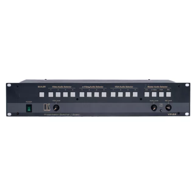 Kramer VP-24 4x1 VGA Yc Vidéo Audio Présentation Switcher Avec Intégré Mesureur