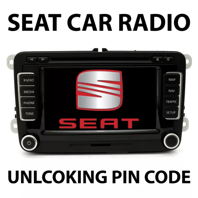 ✅Seat Pin Code Radio Unlock Code Alana Ibiza Leon Altea | All Models✅