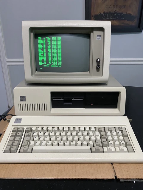 IBM PERSONAL COMPUTER 5160 with 5151 Monochrome Monitor, Model F XT ...
