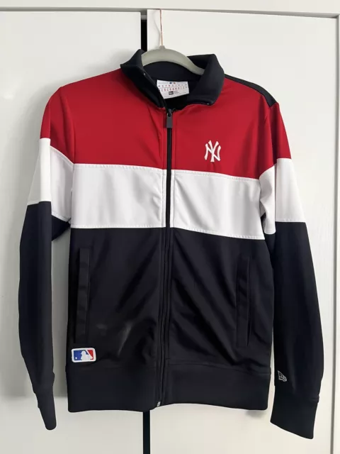 Mens New Era Border Edge Track Full Zip Jacket New York Yankees UK XS