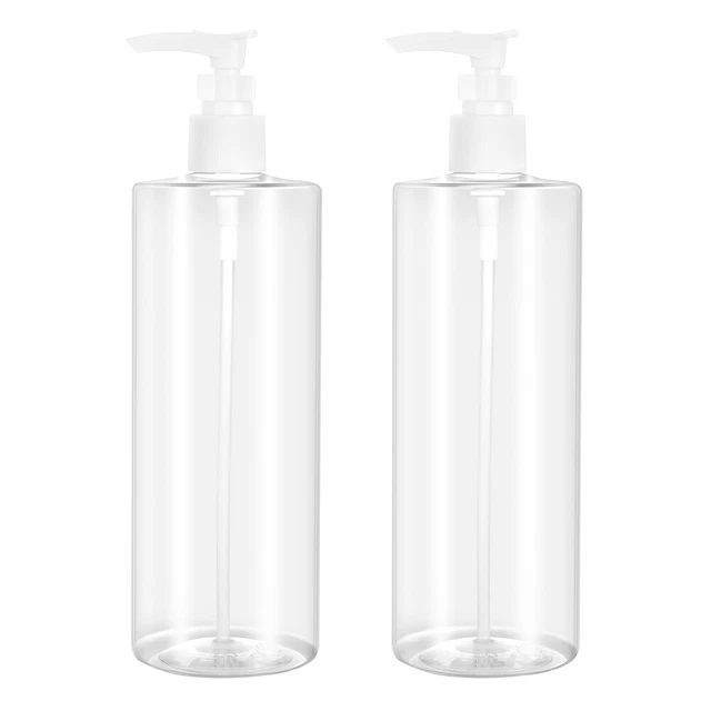 2 piezas botella de loción baño botella de plástico recipiente botella de plástico