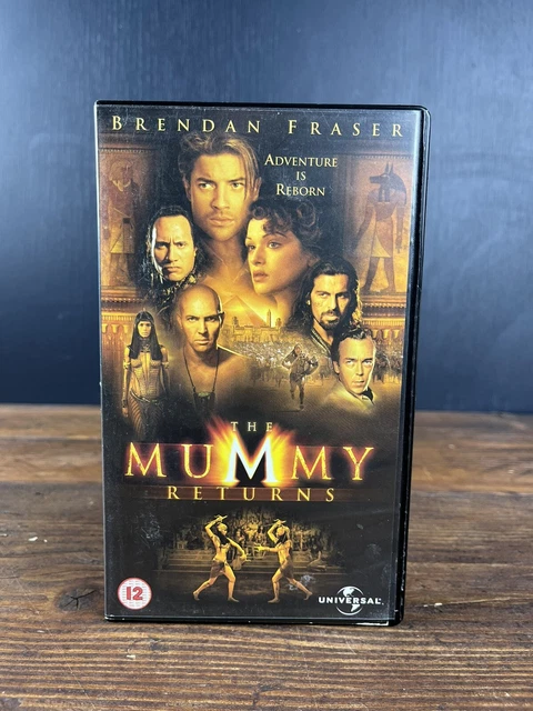THE MUMMY RETURNS Vhs Video Tape (12) PAL 2001 Universal Studios ...