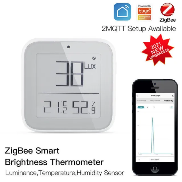 Détecteur d'humidité à haute température en temps réel Smart Tuya Zigbee