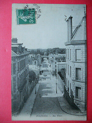 Pontoise: la rue thiers... vo.1908.
