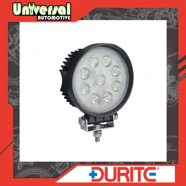 Durite Super Bright Round 9 x 6W COB LED Work Lamp - 12/24V, 4500Lm, IP69K