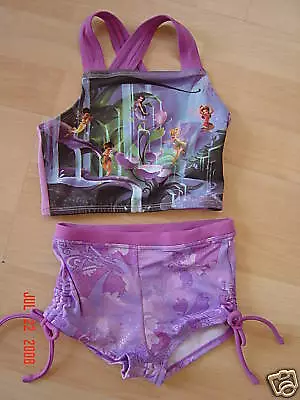 Girls Tinkerbell & Faires 2 Piece Swimsuit Size 2-New