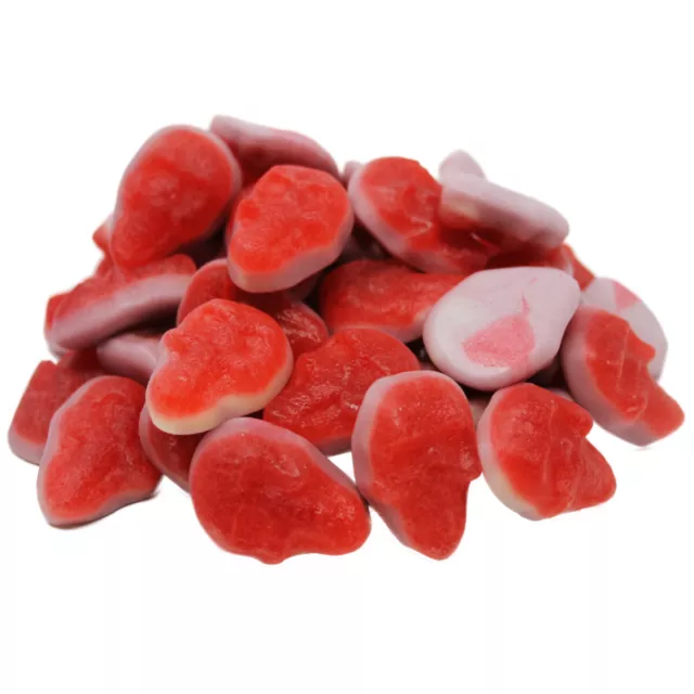 Gommes de Fruits Framboise Têtes de Mort Avec Schaumzuckerboden Halal 300g