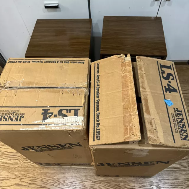 Pair Jensen Ls 4 Speakers With Originally Boxes