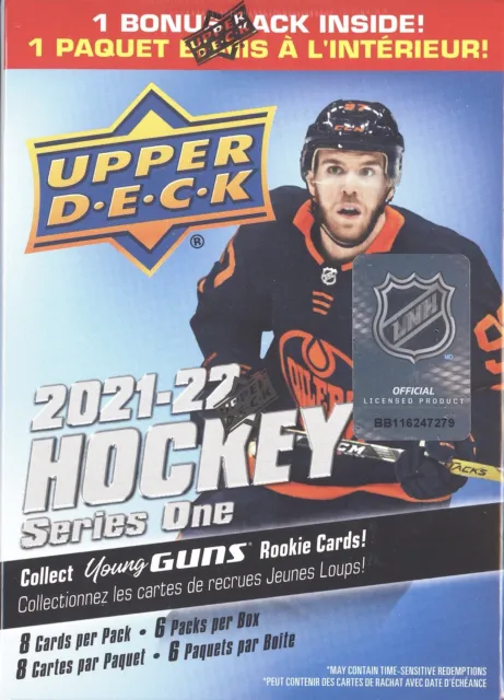 2021-22 Upper Deck Ud Series 1 One Hockey Factory Sealed 6 Pack Blaster Box Nhl