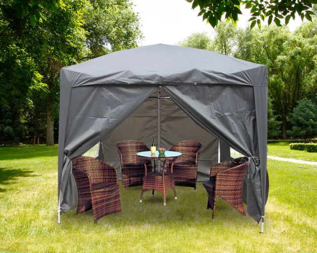 2.5X2.5M POP UP Gazebo Marquee Outdoor Garden Party Tent with 4