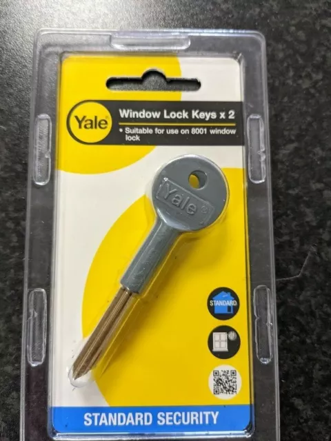 2X ORIGINAL YALE SICHERHEITSRACK BOLZEN STAR SCHLÜSSEL für TÜR & FENSTERSCHLÖSSER 8001
