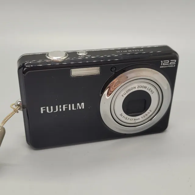 Fujifilm FinePix J30 12.2MP Compact Digital Camera Black Tested Dead Pixels