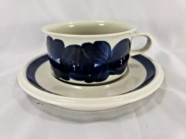 Arabia Of Finland Anemone Blue Cup And Saucer Set - Have More