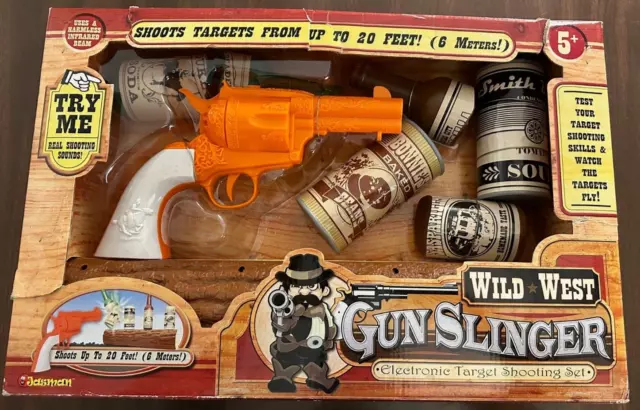 Jasman Retro 2004 Wild West Gunslinger Electronic Target Shooting Game Set - NEW