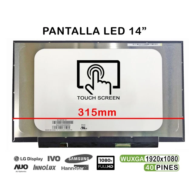 Schermo LCD 15.6 Pollici Per Laptop, Risoluzione HD 1366x768, Retroilluminazione LED, Connettore 40 Pin, Sostituto Per LTN156AT24-803 E Simili - 2